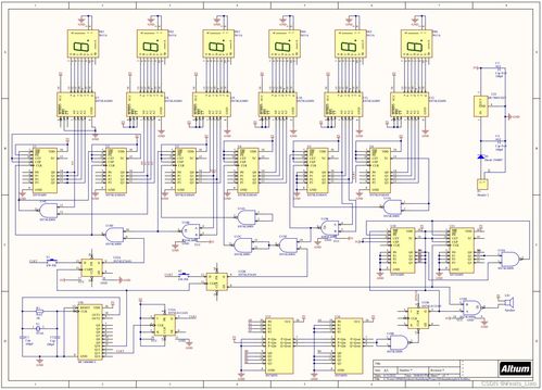 pcb设计及制作 数字钟 物联网应用系统设计项目开发